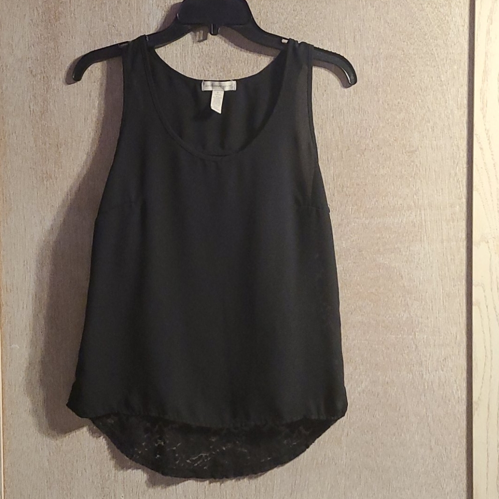 Ambiance apparel black lace top